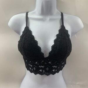 NWT Bralette Women’s Black Lace Bralette Size M